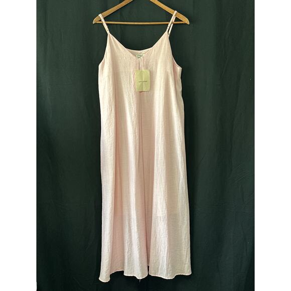 Ainn Story NWT Spring Summer Dress M Petal Pink Lagenlook Soft Girl Luxury - Picture 1 of 11